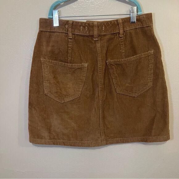 Hollister Tan Mini Skirt Casual Corduroy - Picture 2 of 3